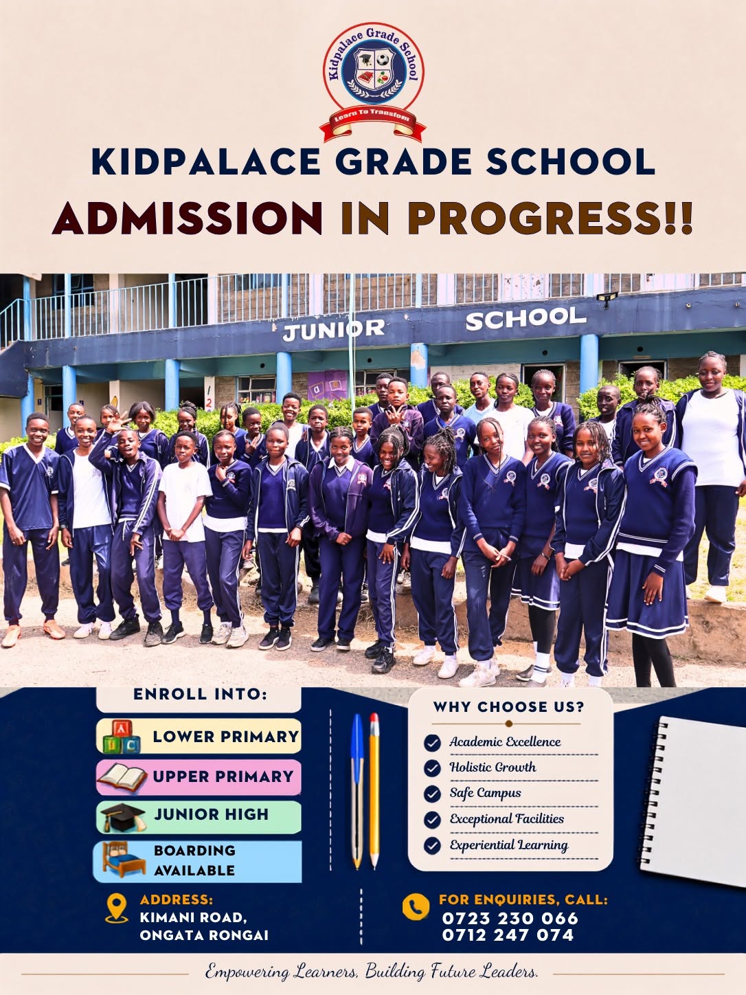 Admissions Open for 2027 Academic Year!